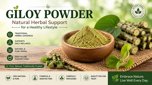 Giloy Powder – Natural Herbal Support for a Healthy Lifestyle